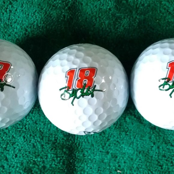 Bobby Labonte #18 Logo Dunlop DDH Distance 110, 3 Pack Vintage Golf Balls - Picture 2 of 4